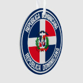 Dominicaanse Republiek Ronde Emblem Ornament (voorkant)