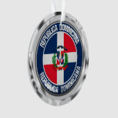 Dominicaanse Republiek Ronde Emblem Ornament (voorkant)