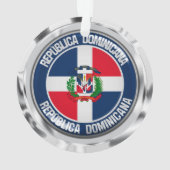 Dominicaanse Republiek Ronde Emblem Ornament (achterkant)