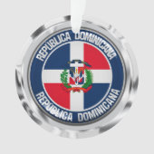 Dominicaanse Republiek Ronde Emblem Ornament (voorkant)