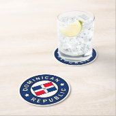 Dominicaanse Republiek Ronde Kartonnen Onderzetter (Insitu)