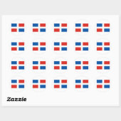 Dominicaanse Republiek Ronde Sticker (Vel)