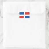 Dominicaanse Republiek Ronde Sticker (Tas)