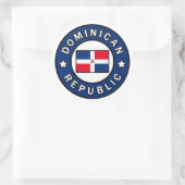 Dominicaanse Republiek Ronde Sticker (Tas)