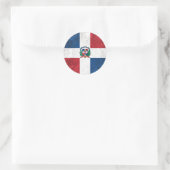 Dominicaanse Republiek Ronde Sticker (Tas)