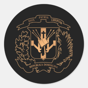 Dominicaanse Republiek Ronde Sticker