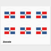Dominicaanse Republiek Ronde Sticker (Vel)
