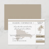 Dominicaanse Republiek RSVP palmboom (Voorkant / Achterkant)