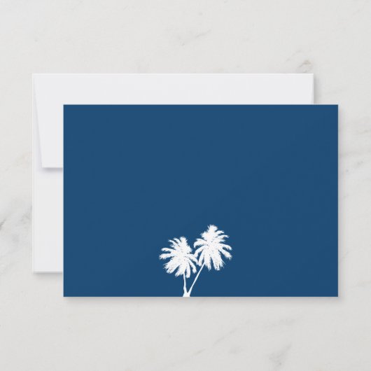 Dominicaanse Republiek RSVP Palmboom Kaart (Achterkant)