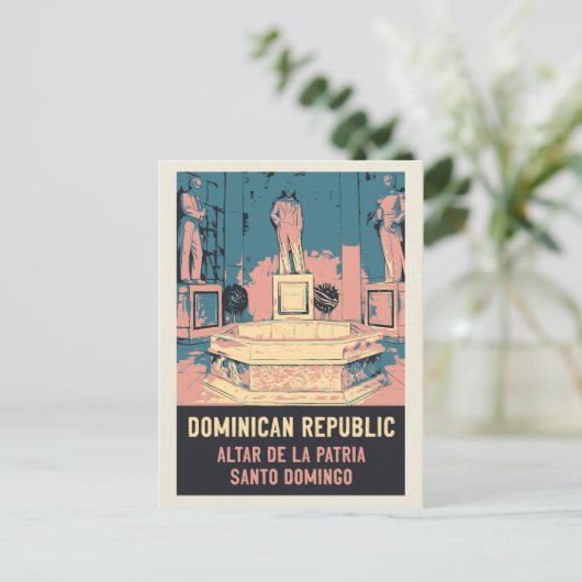 Dominicaanse Republiek Santo Domingo Altar la Patr Briefkaart (Staand voorkant)