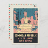 Dominicaanse Republiek Santo Domingo Altar la Patr Briefkaart (Voorkant / Achterkant)