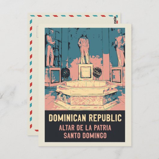 Dominicaanse Republiek Santo Domingo Altar la Patr Briefkaart (Voorkant / Achterkant)