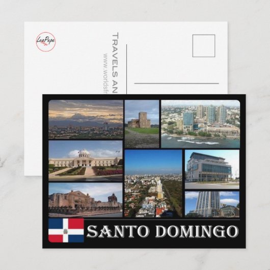 Dominicaanse Republiek - Santo Domingo - Mozaïek - Briefkaart (Voorkant / Achterkant)