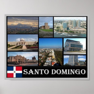 Dominicaanse Republiek - Santo Domingo - Mozaïek - Poster