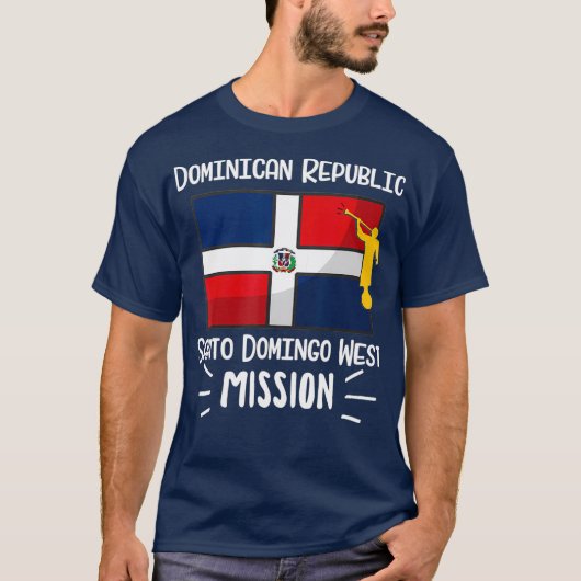 Dominicaanse Republiek Santo Domingo West Mormon L T-shirt (Voorkant)