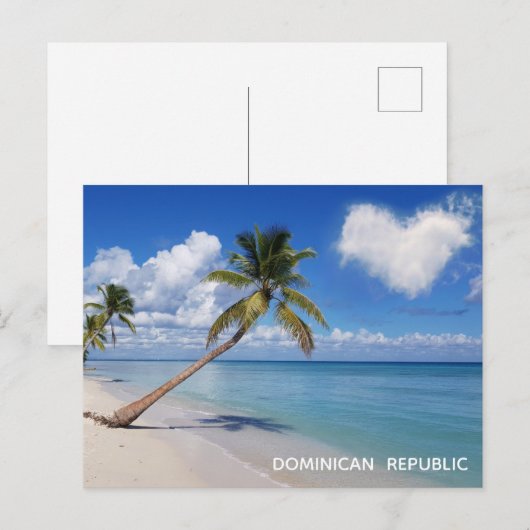Dominicaanse Republiek Saona - Tropisch strand Briefkaart (Voorkant / Achterkant)