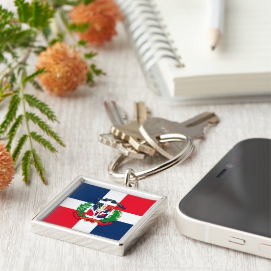 Dominicaanse Republiek Sleutelhanger (Zijkant)