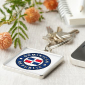 Dominicaanse Republiek Sleutelhanger (Zijkant)