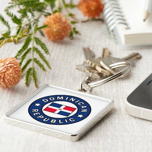 Dominicaanse Republiek Sleutelhanger (Zijkant)