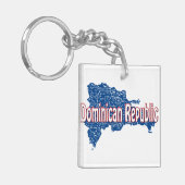 Dominicaanse Republiek Sleutelhanger (Voorkant Links)