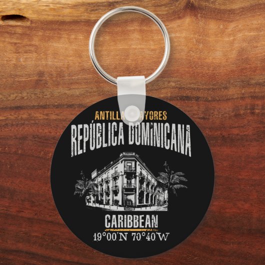 Dominicaanse Republiek Sleutelhanger (Voorkant)