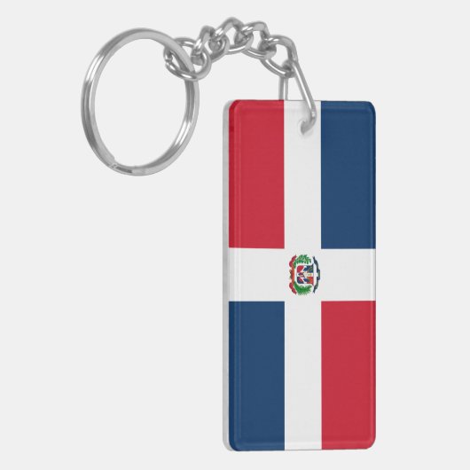Dominicaanse Republiek Sleutelhanger (Voorkant Links)