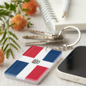 Dominicaanse Republiek Sleutelhanger (Voorkant Rechts)