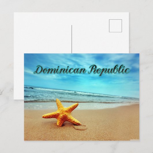 Dominicaanse Republiek stervis Briefkaart (Voorkant / Achterkant)