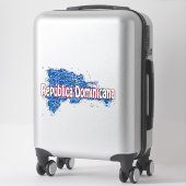 Dominicaanse Republiek Sticker (Koffer)