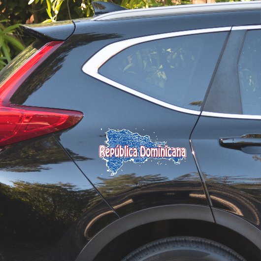 Dominicaanse Republiek Sticker (Auto Zijkant)