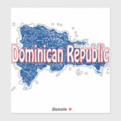 Dominicaanse Republiek Sticker (Vel)
