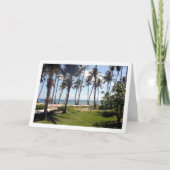 Dominicaanse Republiek Strand, Caribisch Landschap Kaart (Voorkant)