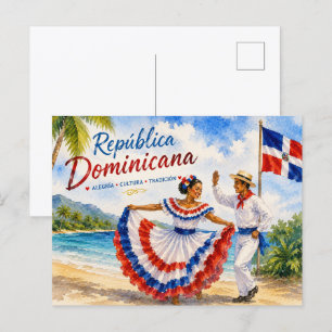 Dominicaanse Republiek Strand Dansers reis souveni Briefkaart