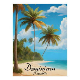 Dominicaanse Republiek Strand Reisposter Perfect Poster