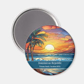 Dominicaanse Republiek Strandvakantie Magneet (Voorkant / Achterkant)