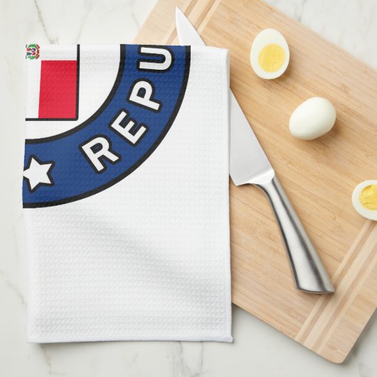 Dominicaanse Republiek Theedoek (Quarter Fold)