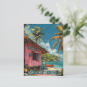  Dominicaanse Republiek Travel Art Briefkaart (Staand voorkant)