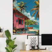  Dominicaanse Republiek Travel Art Poster (Thuiskantoor)