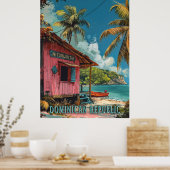  Dominicaanse Republiek Travel Art Poster (Keuken)