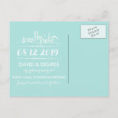 Dominicaanse Republiek tropisch strand sparen de d Aankondigingskaart (Achterkant)