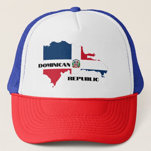 Dominicaanse Republiek Trucker Pet (Voorkant)