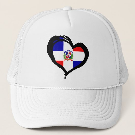 Dominicaanse Republiek Trucker Pet (Voorkant)