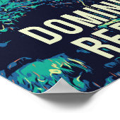 Dominicaanse Republiek verbazingwekkend Zee Turtle Poster (Hoek)