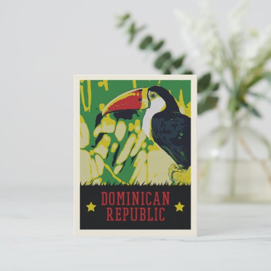 Dominicaanse Republiek verbazingwekkende tucan-Bri Briefkaart (Staand voorkant)