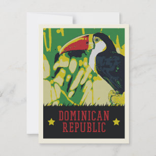 Dominicaanse Republiek verbazingwekkende tucan-Bri Briefkaart