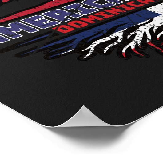 Dominicaanse Republiek Verenigde Staten Verenigde Poster (Hoek)