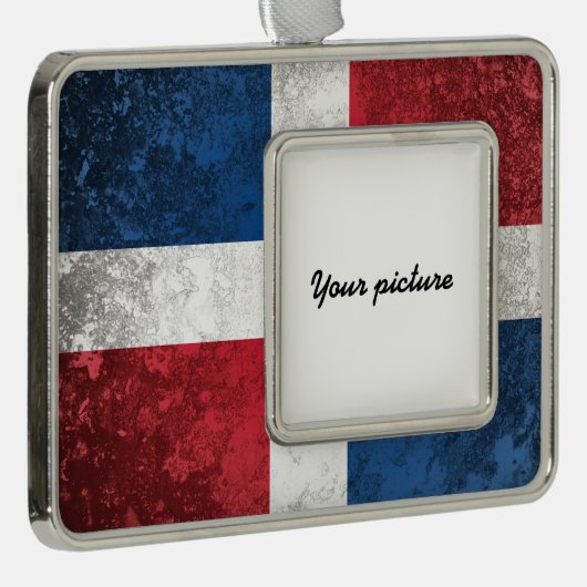 Dominicaanse Republiek Verzilverd Omlijst Ornament (Rechts)