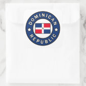 Dominicaanse Republiek Vierkante Sticker (Tas)