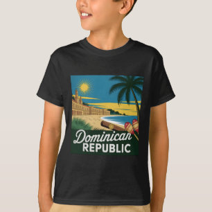 Dominicaanse Republiek Vintage Koloniale Architect T-shirt