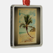 Dominicaanse Republiek Vintage Travel Ornament (Rechts)
